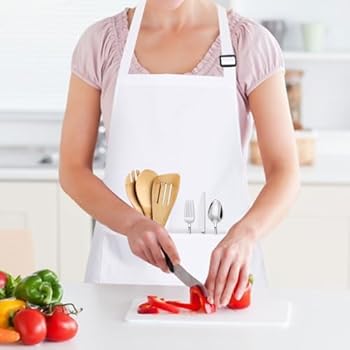 BDHYYM Koksmuts schortset, verstelbare koksmuts slab schort, kokskostuum, ademende bakschort, hoge koksschort, wit kort voor mannen en vrouwen, voor bakkers, keukens, huizen, restaurants, hotels