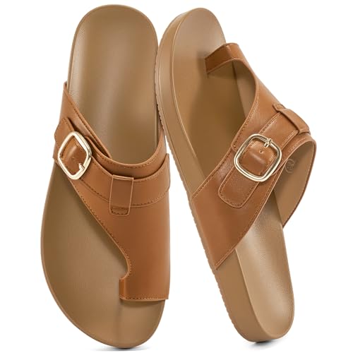 Aomigoct Slides For Women Orthopedic Sandals Comfortable Beach Dressy Sandals...