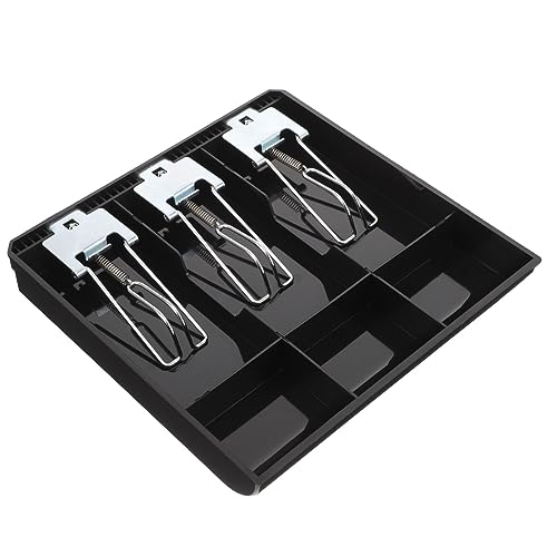 CANIGHT Cash Register Tray Coin Bill Compartment Cash Drawer Insert for Office Small Business