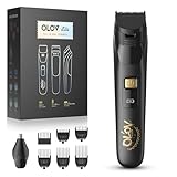 OLOV LITE Electric Beard Trimmer for Men,Nose Hair Trimmer & Men's Electric Razor 10-in-1 Grooming Kit Cordless Shaver Gift-Ready for Men(Black)