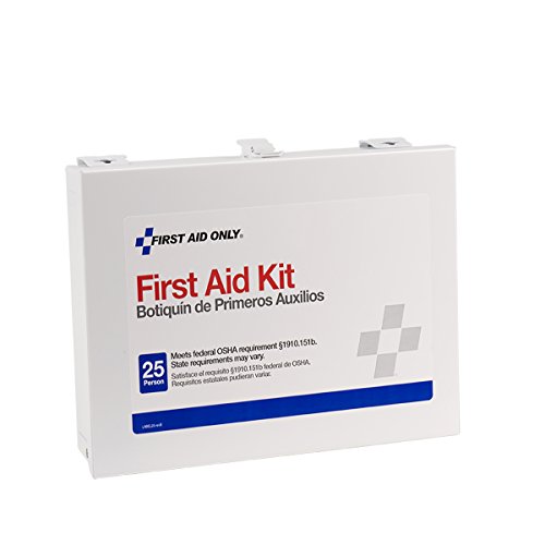 First Aid Only 6100, 144 Piece Ansi Plus, 25 Person First Aid Kit With Steel Case #TOP1