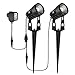 ECOWHO Solar Landscape Lights, Waterproof Solar Powered LED Landscape Lighting Spotlights Garden Lights for Patio Yard Driveway Pathway (Warm White) (Solar Landscape Lights)