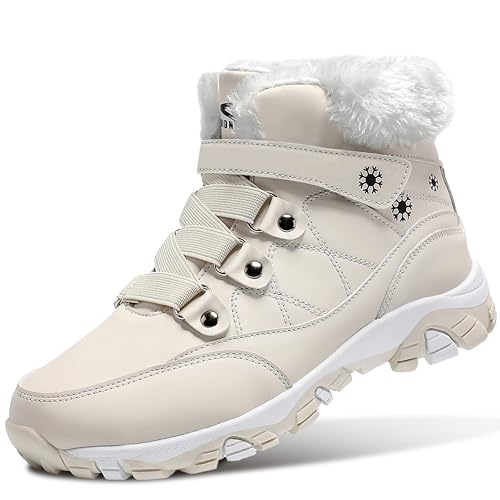 Bottes de Randonnée Femmes pour Marcher dans la Neige en Station