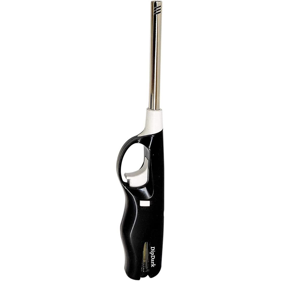 DipDark Refillable Gas Lighter for Kitchen Gas Stove Adjustable Gun Flame Matchless Flame Lighter and Multipurpose Use for Candle, Diya, Barbecue, Incense, Cooking (Black) (B09GDSXXNH) Amazon Price History, Amazon Price Tracker