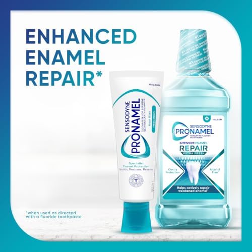 Sensodyne Pronamel Fresh Breath Enamel Toothpaste for Sensitive Teeth and Cavity Protection, Fresh Wave - 4 oz (4 Pack) - 5
