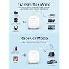 Bluetooth 5.4 Transmitter Receiver, Low Latency 2-in-1 Wireless Transmitter for Airplane, TV, PC, Switch, Support Dual Pairing for AirPods/Headphones, Bluetooth Receiver for Car/Home Stereo