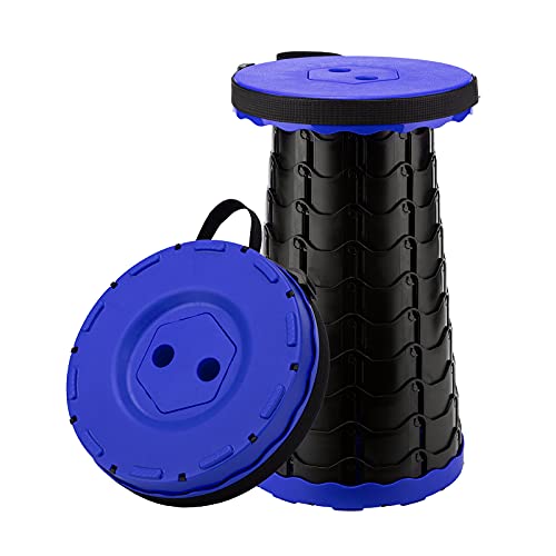 EGGREE Sgabello Pieghevole Portatile, Regolabile Sedia Campeggio, Sgabello Telescopico in Plastica...