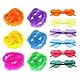 6 Stück Bunte Federboas mit 6 Rahmenlosen Sonnenbrillen Künstliche Flauschige Boas für Damen Mädchen 2 m Federboas Party Accessoires für Party Karneval Halloween Junggesellenabschied Kostümzubehör