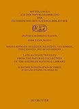 Late Antique Textiles from the Papyrus Collection of the Austrian National Library: Scientific investigation of fibres, dyes and dyeing techniques ... Erzherzog Rainer). Neue Serie, XXXIV, 2)