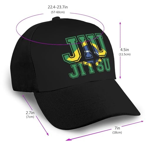 Flag BJJ Tee Brazilian Jiu Jitsu Unisex Classic Adjustable Curved Brim Baseball Cap, Trucker Hat2