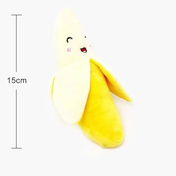 1Pc Yellow Fliyeong Banana Plush Toy, Fun Chew Toy for Small Pets, Chewing games, Toys