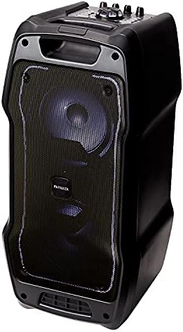 Aiwa KBTUS-400, 400W, Bluetooth, Light Show, Rechargeable, Wired microphone input. Guitar input and Bass and treble volume control, 5 band equalizer, UK Version