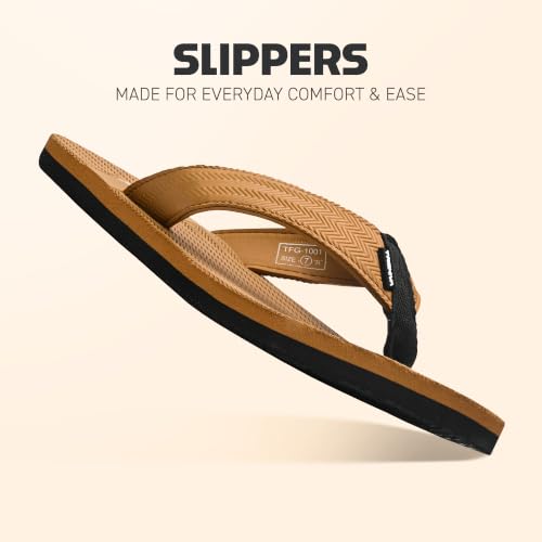 Image of Slip-On Slippers | Comfortable Daily Use Flip Flops For Home, Outdoors & Travel | Flexible & Durable | Anti-Skid Grip With Comfortable Cushioned Footbed | TFG-1001