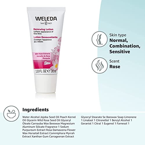 Weleda Renewing Face Lotion, 1 Fluid Ounce, Plant Rich Moisturizer With Wild Rose, Jojoba And Peach Kernel Oils #TOP4