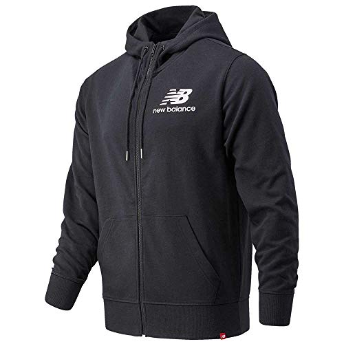 New Balance Herren Nb Essentials Stacked Full Zip Hoodie Durchgehender...