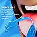GRIN Tongue Cleaner Strap, 48 Count, Disposable Tongue Cleaner, Hygienic Dual Edge Scraper, Recycled Plastic, Clean Tongue, Healthy Tongue, Promote Fresh Breath, Includes Safe Fold- Back Tooth Pick