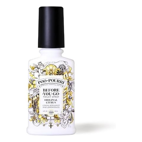 Poo-Pourri Before-You-Go Toilet Spray, Original Citrus, 4 Fl Oz - Lemon, Bergamot and Lemongrass Cover