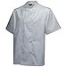 Price comparison product image Genware NJ18-M Basic Stud Jacket, Short Sleeve, Medium, White
