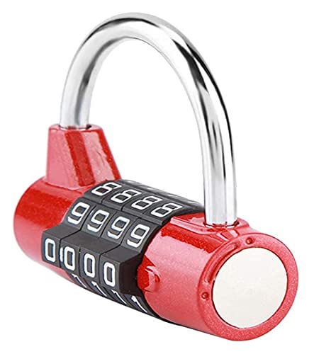 SkVLf Blue 4-Digit Combination Padlock for Security & Convenience - Ideal for Gym, School, Travel Suitcase, and More