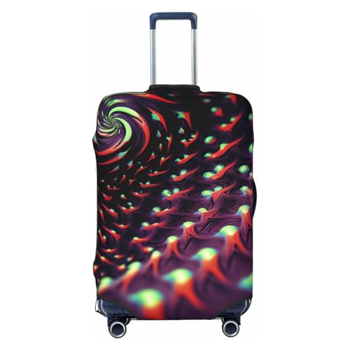 Travel Luggage Cover Fantasy Sci-Fi Dizziness Suitcase Protector Elastic Washable Stretch Suitcase Protector Anti-Scratch Travel Suitcase Cover Fit 18-32 Inch Luggage