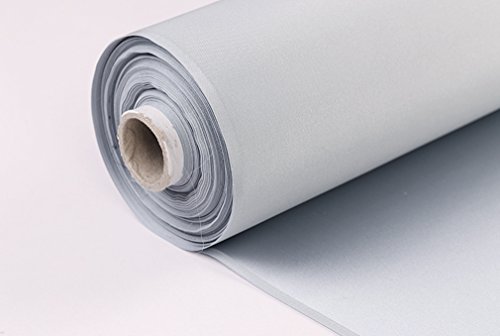 Maxfeel 100% Pure Mulberry Silk Charmuse Solid Dyed Fabric Multicolor For Bedding Dress Sold By Yard Or By Half A Yard (Sold By Half A Yard, Silver Grey) #TOP3