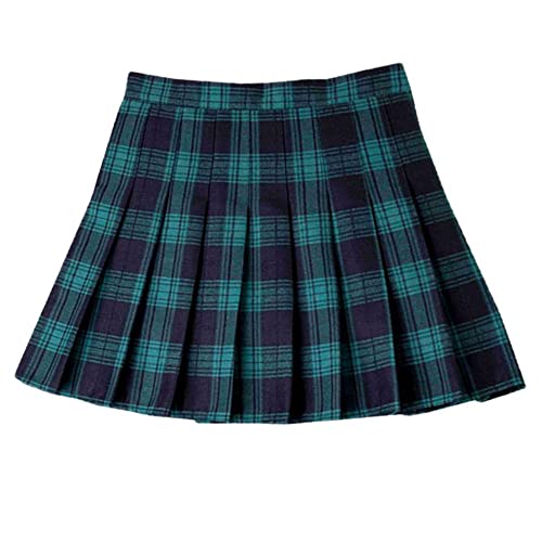 Jupe d'été pour femme en tissu vert léger et coupe casual XL