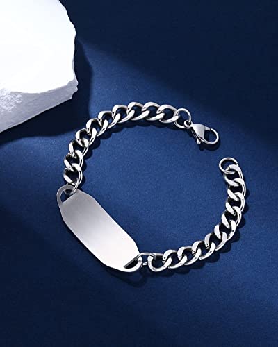 JF.JEWELRY Customized Medical Alert Bracelets for Women | Women's Stainless Steel Medical ID Bracelet | Allergy Medical Alert Bracelet | Free Engraving - Thumbnail 4