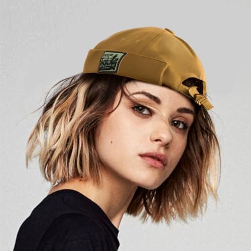 Moorle Docker MüTze Sommer Dockercap Herren Verstellbar 100% Baumwolle Cool Sommer Accessoires für Herren