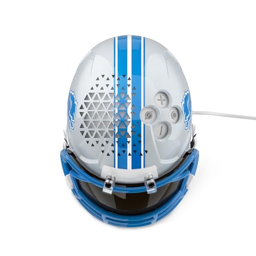 Image of NFL Echo Dot Bundle: Includes Echo Dot | Glacier White and Limited-Edition NFL Helmet Stand | Detroit Lions