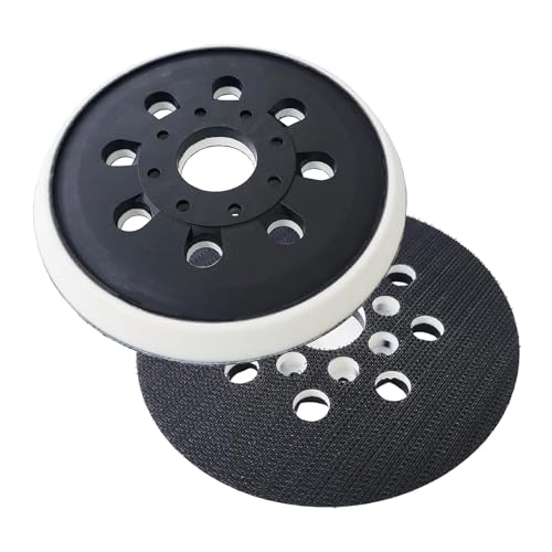 5 Inch 8 Hole Replacement Sander Pad with Hook & Loop for Bosch PEX 220 A GEX 125-1 AE PEX 220 AE Skil 7402/7490 125mm Sander Backing Pad Cushion Bosch Accessories for Random Orbital Sander