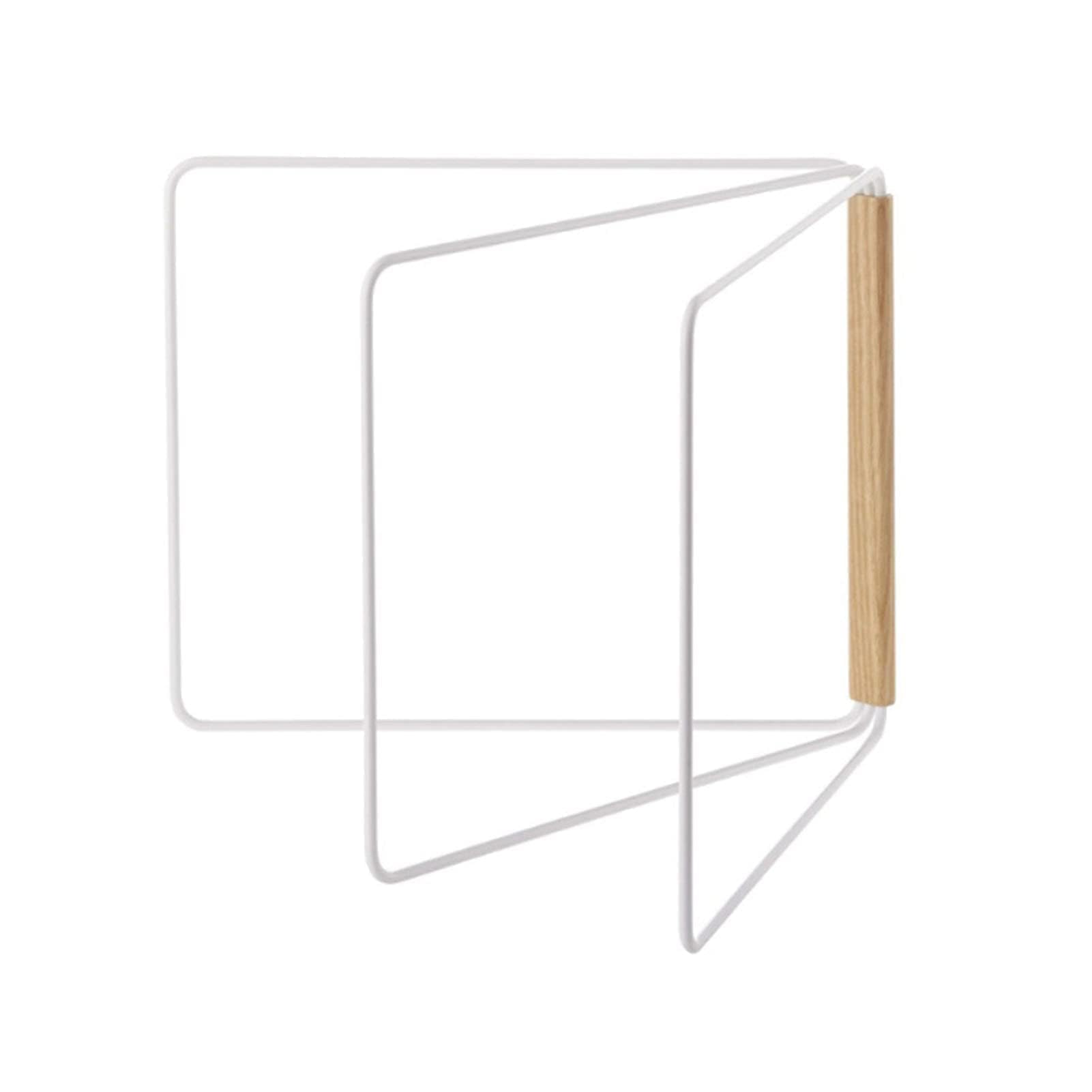 Estante para paños de cocina con 3 brazos plegables en color blanco para encimera