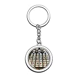 Porte-clés Cathédrale de France Troyes Porte-clés souvenir en métal et acier inoxydable