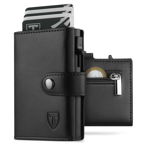 TEEHON Portafoglio Uomo RFID Bloccante Pelle Sintetica, Portafoglio Uomo Slim