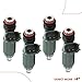 A-Premium 12 Holes Fuel Injectors Compatible with 1.8L L4 Toyota Corolla 2000-2004, Matrix 2003-2006, Celica, MR2 Spyder & Chevrolet Prizm & Pontiac Vibe, Set of 4, Replace# 23209-0D040 23250-22040
