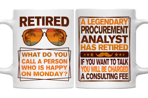 Retired Procurement Analyst Coffee Mug, Legendary Procurement Analyst Gift