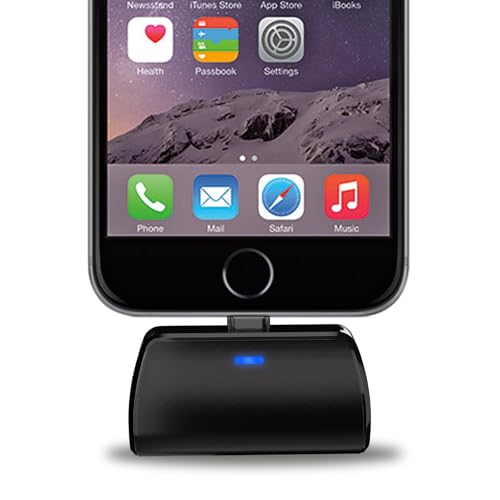 BOANV 2500mAh Mini Keychain Portable Charger(2024 New Model) for iPhone, Built in Mini Power Bank (iOS), Small Fast Charging Battery Pack for iPhone 6/6S/7/8/X/11/12/13/13 Pro/13 Pro Max