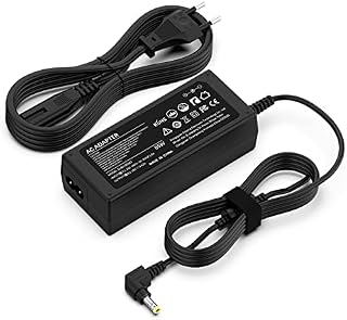 19 V 3,42 A 65 W ładowarka do laptopa, kabel do ładowania do Toshiba Satellite Medion akoya E14301 E15301 E6215 E6224 S4401 S4404; kompatybilny z ASUS Zenbook Vivobook UX305CA X401A X501 z wtyczką 5,5