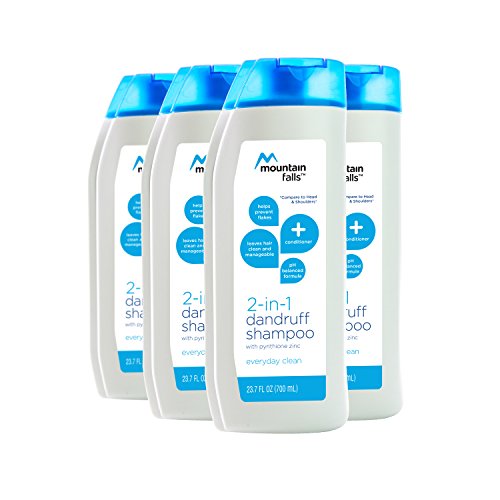 Mountain Falls 2-in-1 Dandruff Shampoo and Conditioner, Everyday Clean, 23.7 Fluid Ounce (Pack of 4)