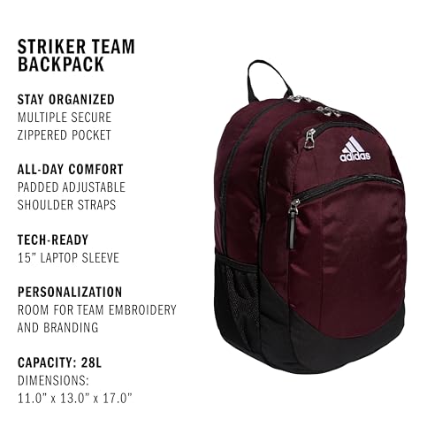 Image of Striker Team Sports Backpack for soccer and more, workout bag for men and women