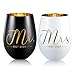 Produktbild xilaxila Mr and Mrs EST 2025 Weingläser Geschenke - Hochzeitsgeschenke Für Brautpaar - Verlobungsgeschenk, Geschenk Hochzeit,Geschenke für Braut und Bräutigam
