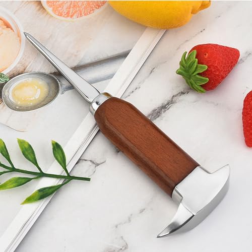 Pic à glace U126-1 en acier inoxydable avec manche en bois