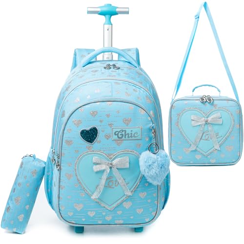 HTgroce Mochila Con Ruedas Niña Mochilas Escolares Con Ruedas Moc...