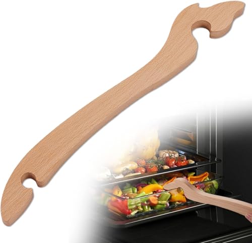 Wooden Oven Rack Puller, Practical Oven Puller Stick Oven Puller Pusher Tool For Toaster Oven Air Fryer Prevent Burns Baking Kitchen AppliancesDurability