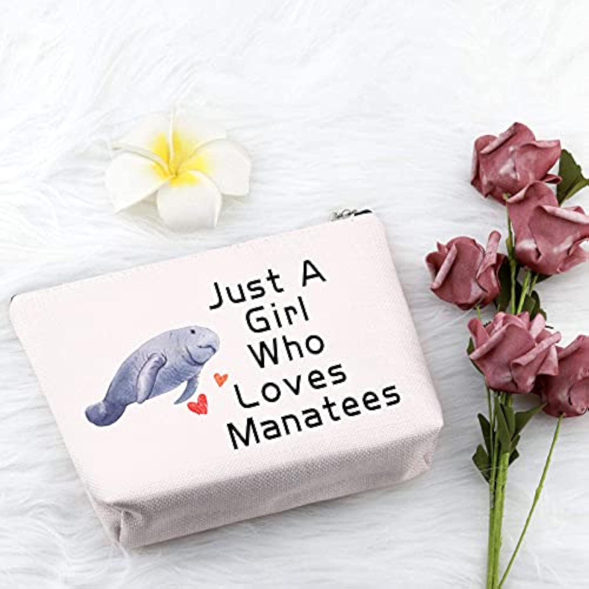Manatee Cosmetic Bag, Ocean Animal Gift Pouch