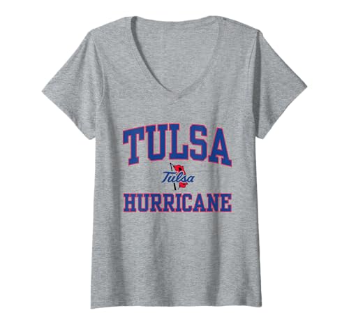 Womens Tulsa Golden Hurricane | Official NCAA Merch | NCAFTUL05 V-Neck T-Shirt