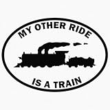 My Other Ride is A Train Soot Life Conductor Vinyl Sticker Decal for Car Truck Motorcycle Windows Bumper Laptop Home Wall Decor - Many Colors & Sizes