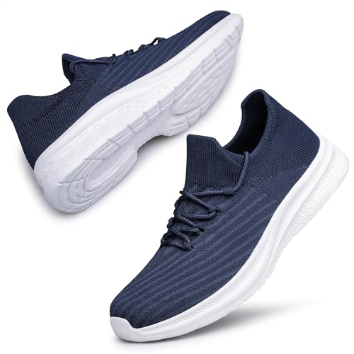 Image of vibdiv Men's Lightweight Sneakers Breathable Casual Walking Shoes Comfortable for Daily Work Gym Travel