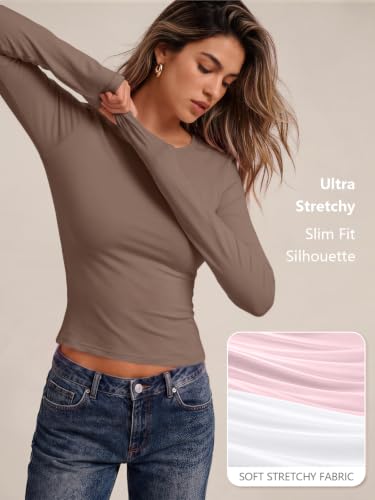 Image of Trendy Queen Womens Long Sleeve T Shirts Fall Fashion Basic Y2K Tops 2026