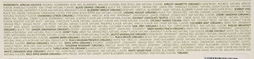Tea Forte Single Steeps Loose Leaf Tea Sampler, Assorted Variety Tea Box, 15 Single Serve Pouches, Classic Tea