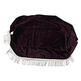 VICASKY Vintage Klavierbank Bezug aus Luxuriösem Samt Waschbarer Schutz für Einzel Klavierstuhl Dekorativer Polsterüberzug mit Fransen Passend für Wohnräume Schulen und Aufführungsorte